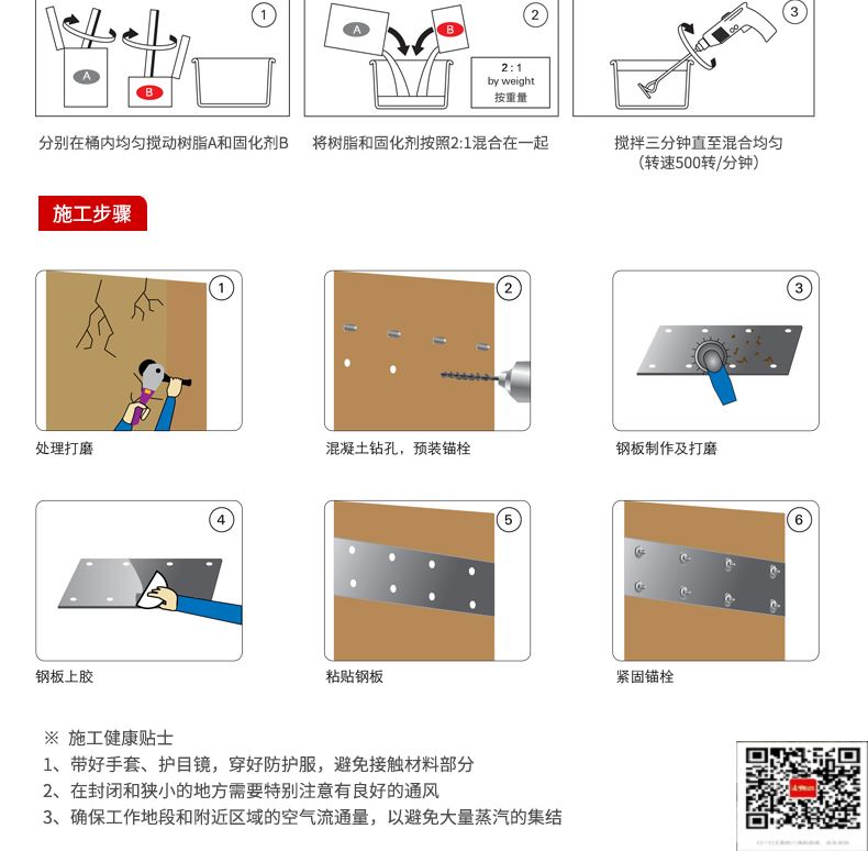 包钢海州粘钢加固施工过程